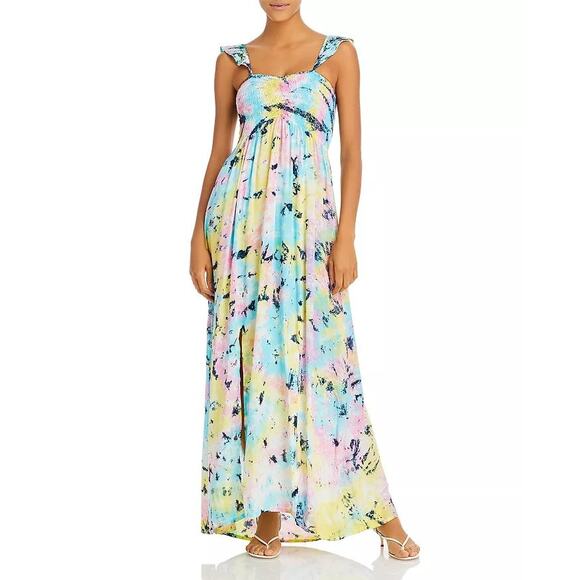 TIARE HAWAII Hollie Tie Dye Cover Up Maxi Dress O/S - Picture 1 of 3